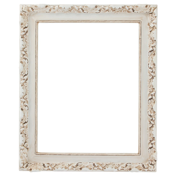 Rome Rectangle Frame # 602 - Antique White