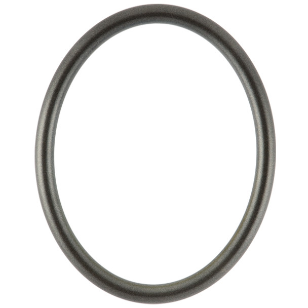 Pasadena Oval Frame # 250 - Black Silver