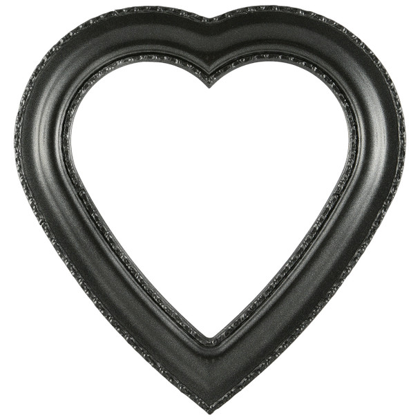 Somerset Heart Frame #452 - Black Silver