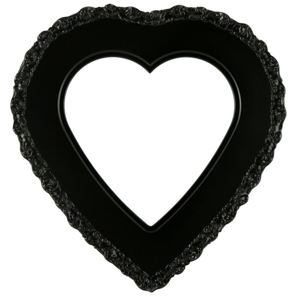 Williamsburg Heart Frame - #844 Matte Black