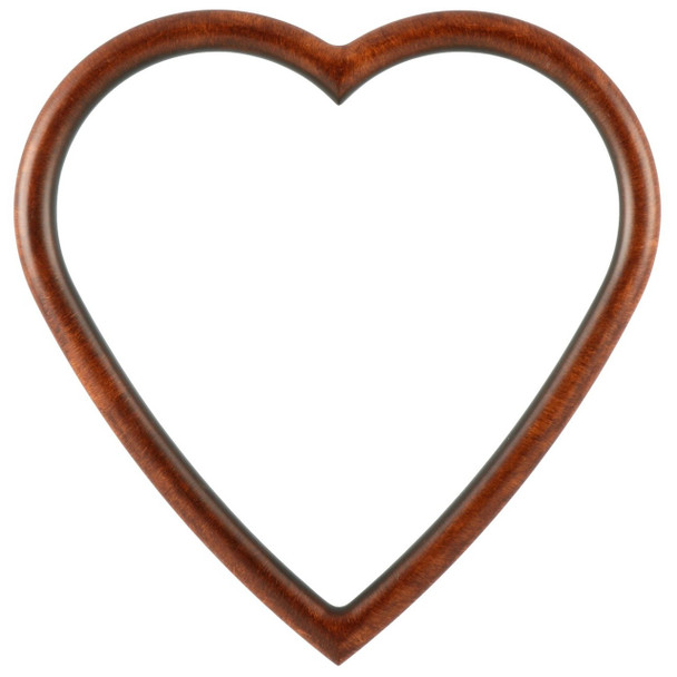 Pasadena Heart Frame - #250 - Vintage Walnut