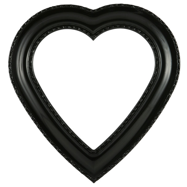 Somerset Heart Frame #452 - Gloss Black