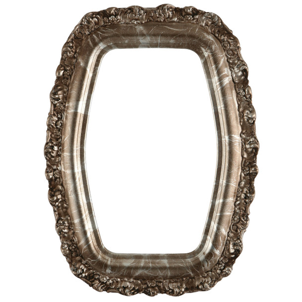 Venice Hexagon Frame #454 - Champagne Silver