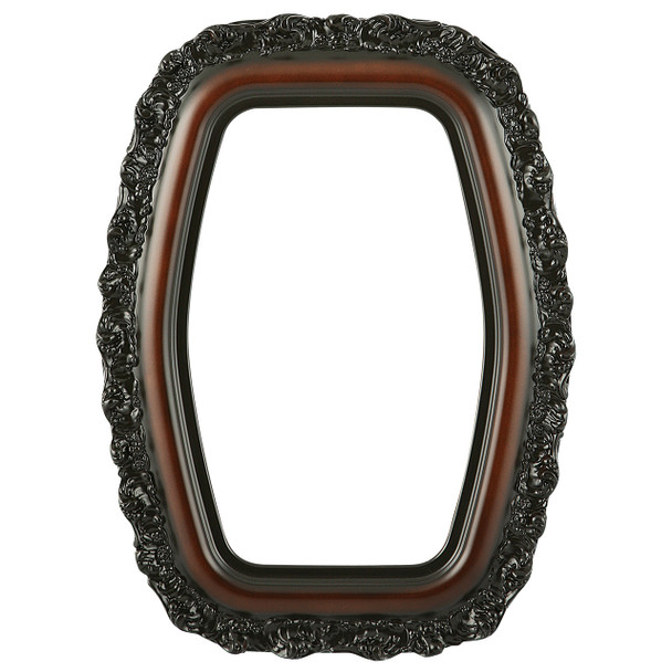 Venice Hexagon Frame #454 - Walnut