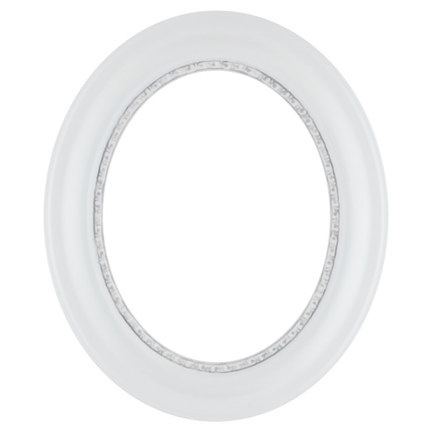 Chicago Oval Frame #456 - Linen White