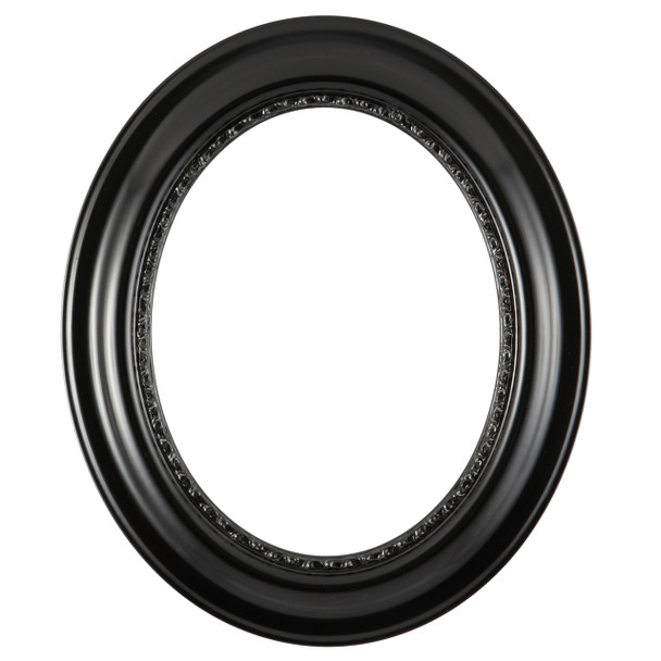 Chicago Oval Frame #456 - Matte Black