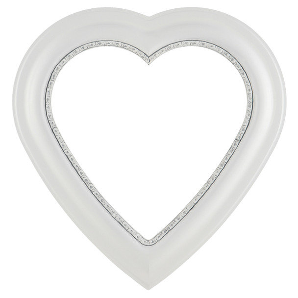 Chicago Heart Frame #456 - Linen White