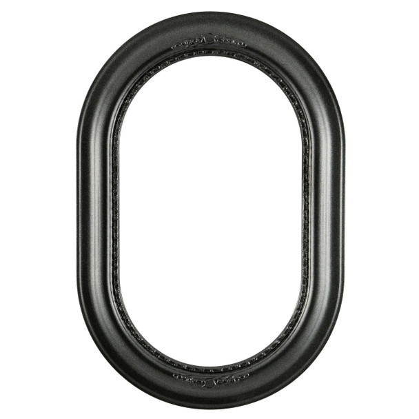 Boston Oblong Frame #457 - Black Silver