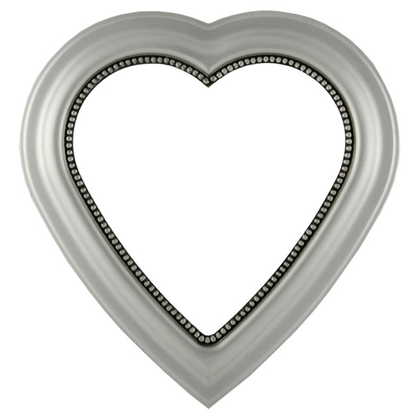 Heritage Heart Frame #458 - Silver Spray