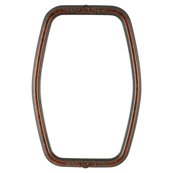 Contessa Hexagon Frame #554 - Vintage Walnut