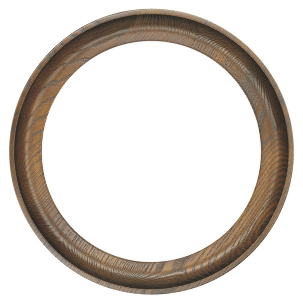 Vancouver Round Frame # 100 - Toasted Oak