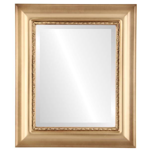 Chicago Beveled Rectangle Mirror Frame in Gold Spray