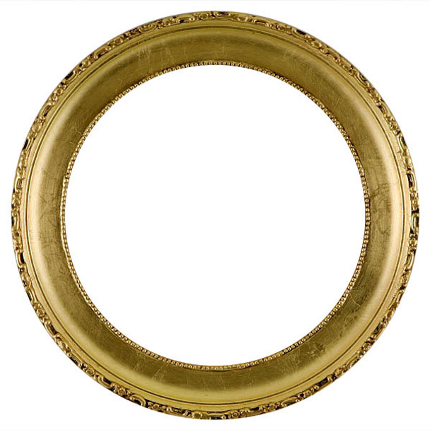 Kensington Round Frame # 401 - Gold Leaf