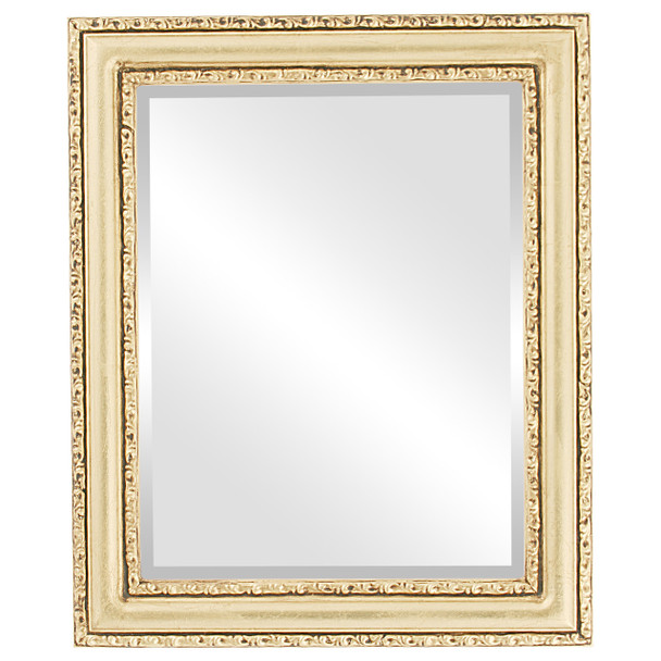Dorset Beveled Rectangle Mirror Frame in Gold Leaf