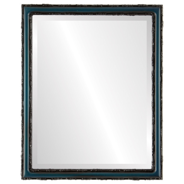 Dorset Beveled Rectangle Mirror Frame in Royal Blue