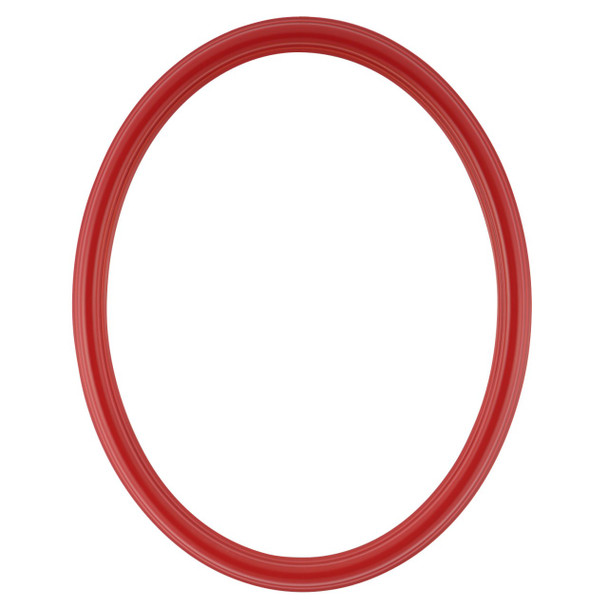 Saratoga Oval Frame # 550 - Holiday Red