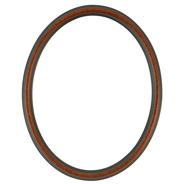 Saratoga Oval Frame # 550 - Vintage Walnut