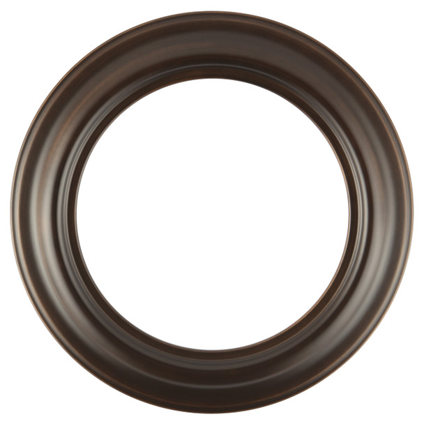 Lancaster Round Picture Frame - Rubbed Bronze