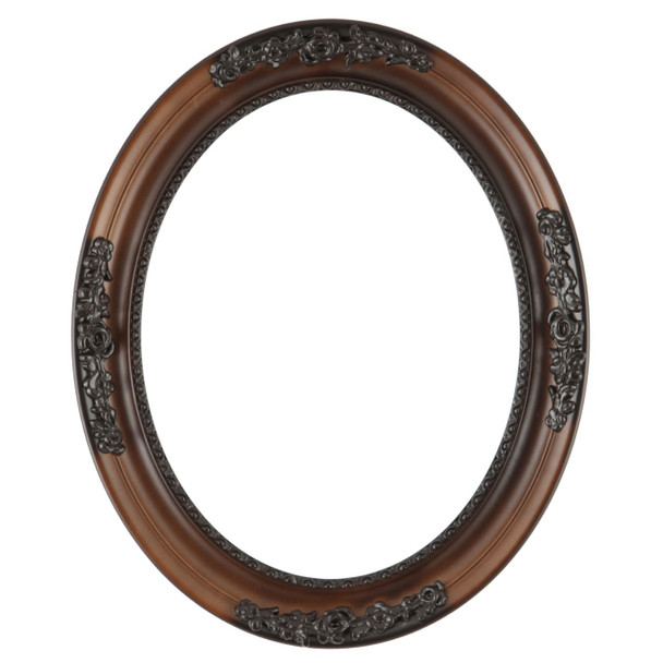 Versailles Oval Frame # 603 - Walnut