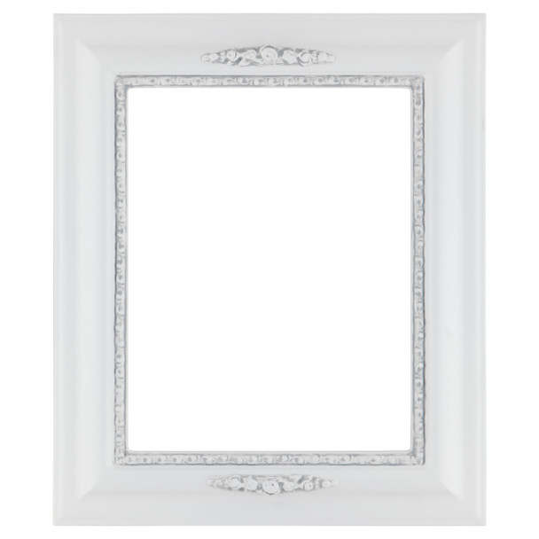 Boston Rectangle Picture Frame - Linen White