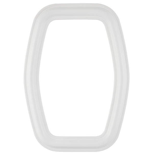 Philadelphia Hexagon Picture Frame - Linen White