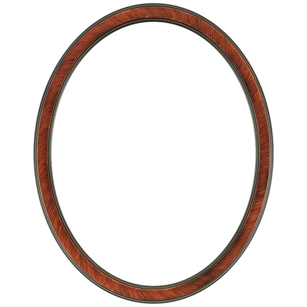 Toronto Oval Frame # 810 - Vintage Walnut