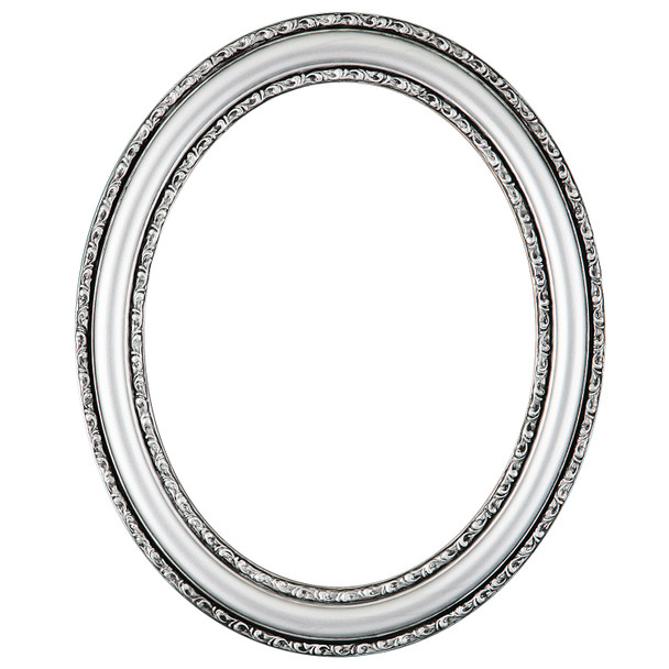 Dorset Oval Picture Frame - Silver Spray