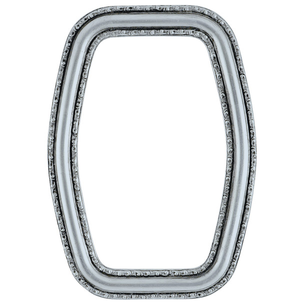 Dorset Hexagon Picture Frame - Silver Leaf with Black Antique