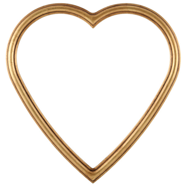 Saratoga Heart Picture Frame - Gold Leaf