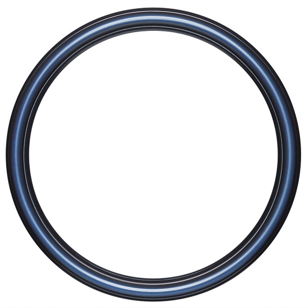 Saratoga Round Picture Frame - Royal Blue