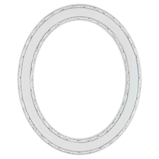 Monticello Oval Frame #822 - Linen White