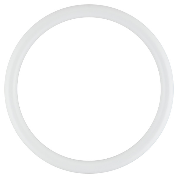 Pasadena Round Frame #250 - Linen White