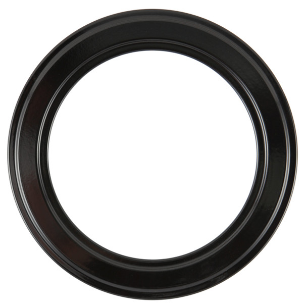 Wright Round Picture Frame - Gloss Black Wright Round Picture Frame - Gloss Black