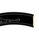 Ramino Round Frame # 831 Arc Sample - Gloss Black