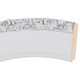 Williamsburg Round Round Frame #844 Arc Sample - Linen White