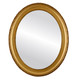 Kensington Flat Oval Mirror Frame in Desert Gold