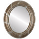 Lancaster Flat Oval Mirror Frame in Champagne Silver