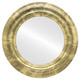Lancaster Flat Round Mirror Frame in Champagne Gold