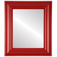 Lancaster Flat Rectangle Mirror Frame in Holiday Red