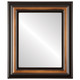 Lancaster Flat Rectangle Mirror Frame in Walnut