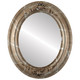 Winchester Flat Oval Mirror Frame in Champagne Silver
