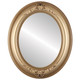 Winchester Flat Oval Mirror Frame in Desert Gold