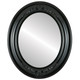 Winchester Flat Oval Mirror Frame in Gloss Black