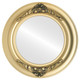 Winchester Flat Round Mirror Frame in Gold Spray