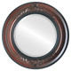 Winchester Flat Round Mirror Frame in Vintage Cherry