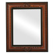 Winchester Flat Rectangle Mirror Frame in Vintage Walnut