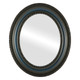 Somerset Flat Oval Mirror Frame in Royal Blue