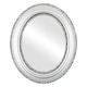 Somerset Flat Oval Mirror Frame in Silver Spray