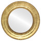 Somerset Flat Round Mirror Frame in Champagne Gold