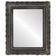 Venice Flat Rectangle Mirror Frame in Black Silver